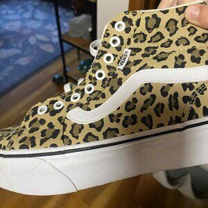 Leopard Print Vans Filmore Platform High-Top Sneakers